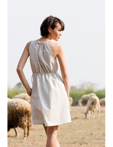 Renie Stripe Cotton Dress,...