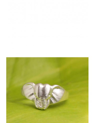 Sterling Silver Ring, Elephant Head