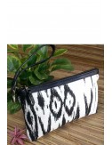 Cathy Printed Linen Clutch