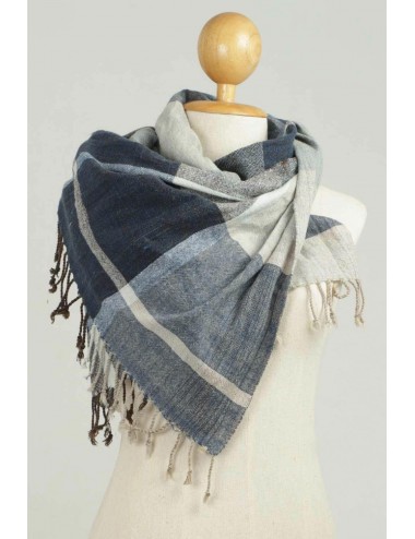 Blue River Hand Woven Cotton Scarf