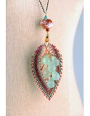 Chalcedony and Bead Leaf...
