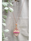 Dusky Pink Sky Copper Chain...