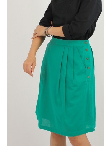 Dorothy Polo Cotton Skirt, Green