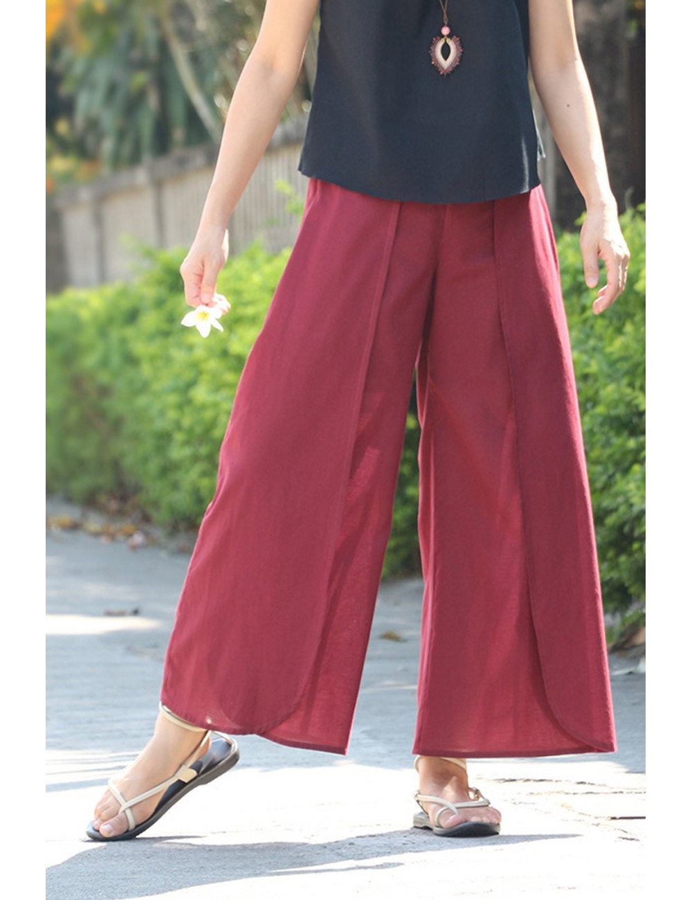 Elley | Women Cotton Trousers | Maroon & Navy Blue Trousers 3XL-40/42 |  Cotton Solid Regular Fit Pants | Women Formal/Casual Wear Trousers (Pack of  2) : Amazon.in: Fashion