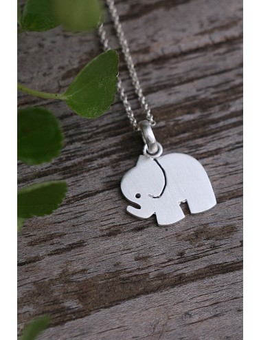 Pretty Elephant Silver Necklace