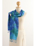 Silk Scarf Stormy Colors,...