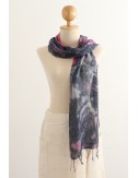 Silk Scarf Stormy Colors, Pink