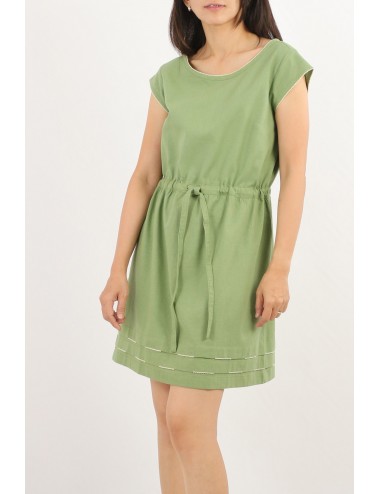 Dalat Cotton Linen Dress, Green