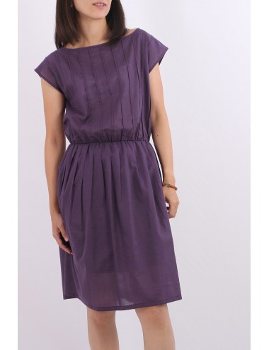 Blessing Cotton Dress, Purple