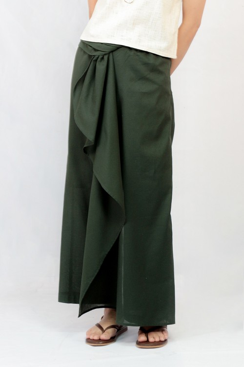 Lanna Cotton Pants, Green