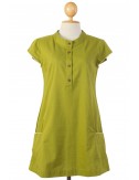 Polo Cotton Tunic, Green, Moss