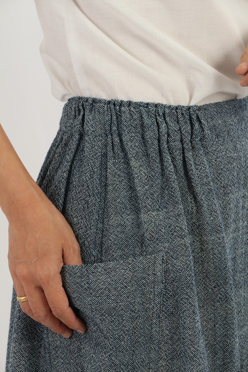 Lily Cotton Skirt, Blue,...