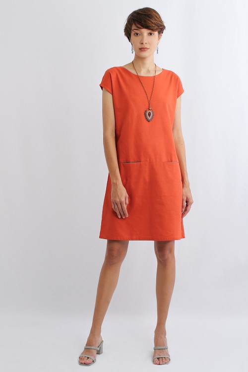 Amanda Cotton Linen Dress,...