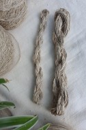 Hand Spun Hemp Yarn, Natural