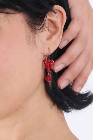 Stella Swarovski Earring, Red