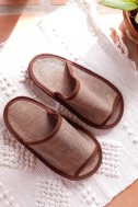 Kear Cotton Slippers, Brown
