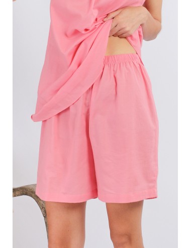Mena Cotton Sleeping Shorts, Pink