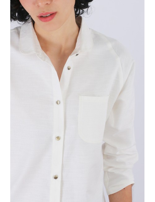 Ryan Cotton Shirt, White