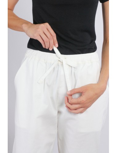 Camael Cotton Pants, White