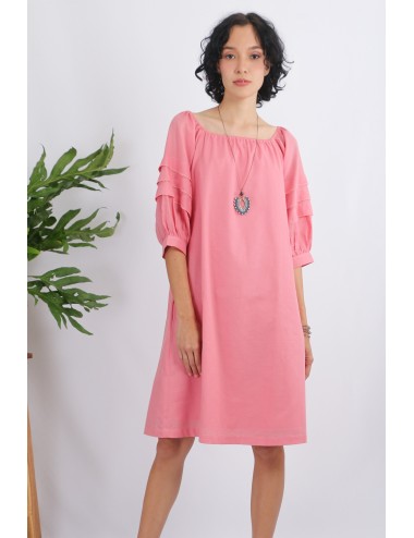 Floret Cotton Dress, Pink