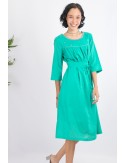 Dilly Cotton Dress, Green