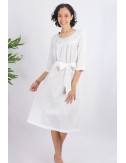 Dilly Cotton Dress, White