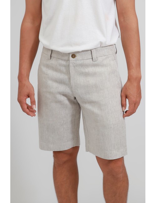 Day Off Linen Shorts, Natural