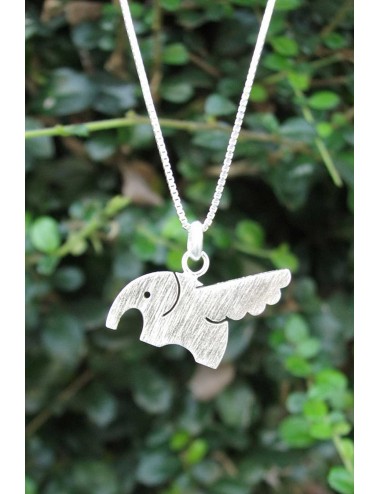 I Can Fly Elephant 925 Sterling Silver Pendant with 16" Chain