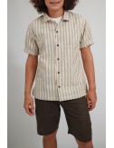 Haru Cotton Camp Shirt, Cream