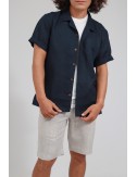 Haru Linen Camp Shirt,...