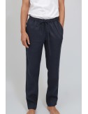 Songkran Linen Pants, Blue,...