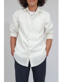 Matt Linen Shirt, White