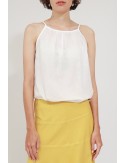 June Cotton Tank Top, White