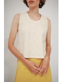 Breezy Cotton Crop Top, Off...