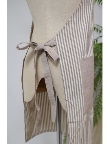 Natural Dyed Cotton Apron,...