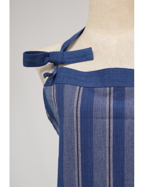 Natural Dyed Cotton Apron,...