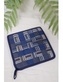 Hand Woven Pot Mat, Indigo,...