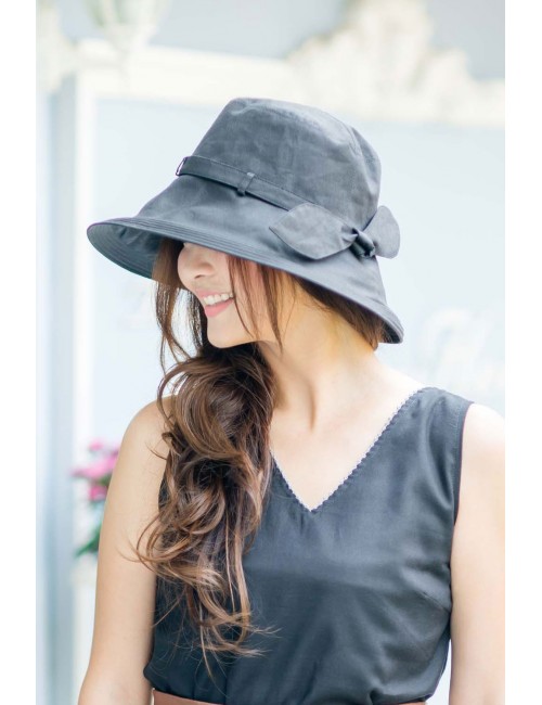 Linen Hat, Black