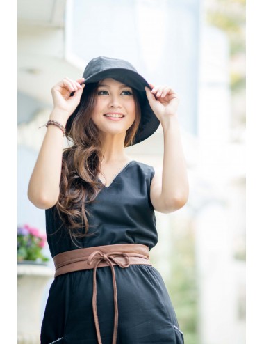 Linen Hat, Black