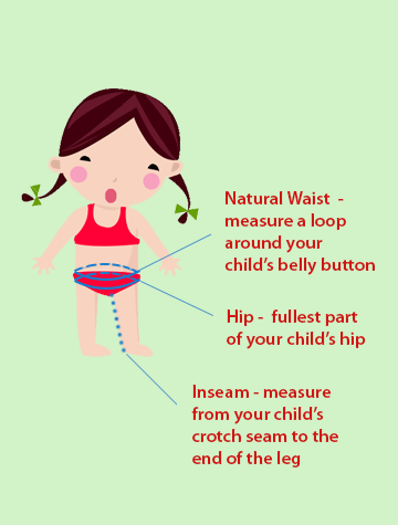 size measurement for kids